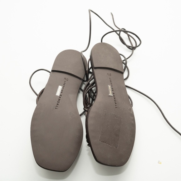 Loeffler Randall Romy Lace Up Ankle Tie Strappy Sandals - Picture 4 of 8